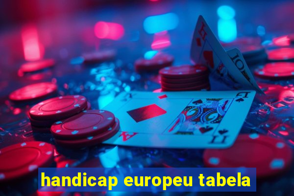 handicap europeu tabela